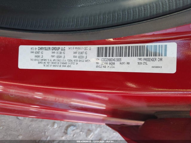 Продаж на аукціоні авто 2013 Dodge Avenger Se, vin: 1C3CDZAB8DN615835, номер лоту: 43904410
