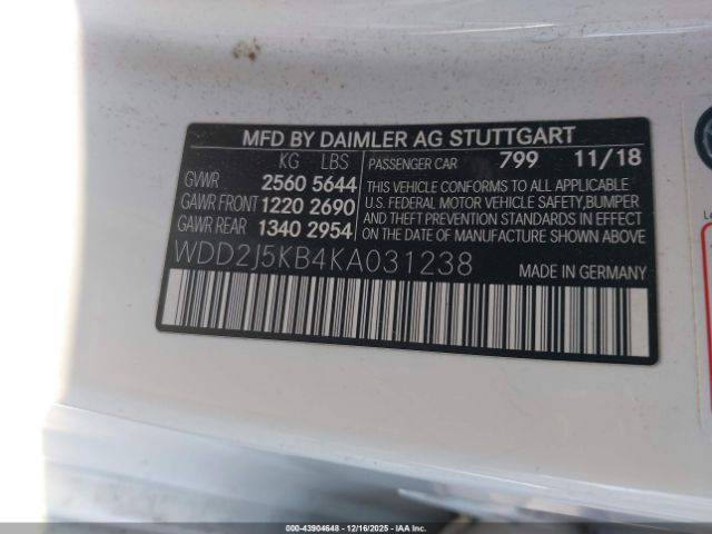 2019 MERCEDES-BENZ CLS 450 WDD2J5KB4KA031238 Photo 8