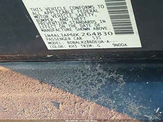 2013 NISSAN ALTIMA 1N4AL3AP6DC264830 Photo 8