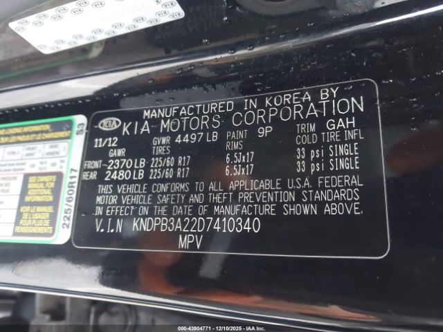 2013 KIA SPORTAGE KNDPB3A22D7410340 Photo 8