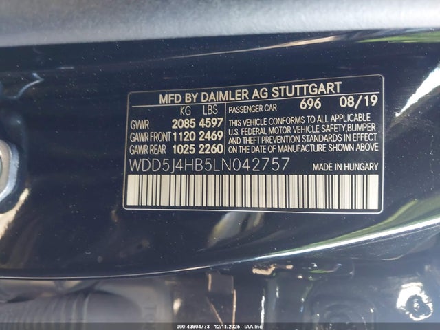 2020 MERCEDES-BENZ CLA 250 WDD5J4HB5LN042757 Photo 8