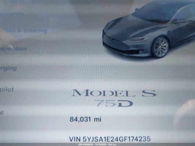 2016 TESLA MODEL S 5YJSA1E24GF174235 Photo 6
