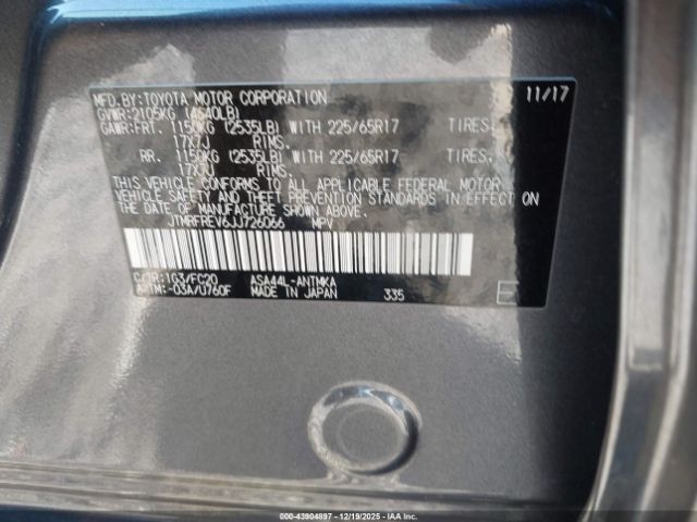 2018 TOYOTA RAV4 JTMRFREV6JJ726066 Photo 8