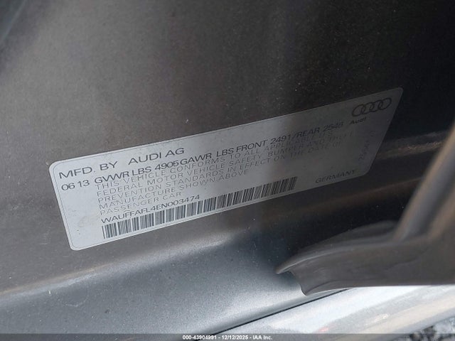 2014 AUDI A4 WAUFFAFL4EN003474 Photo 8