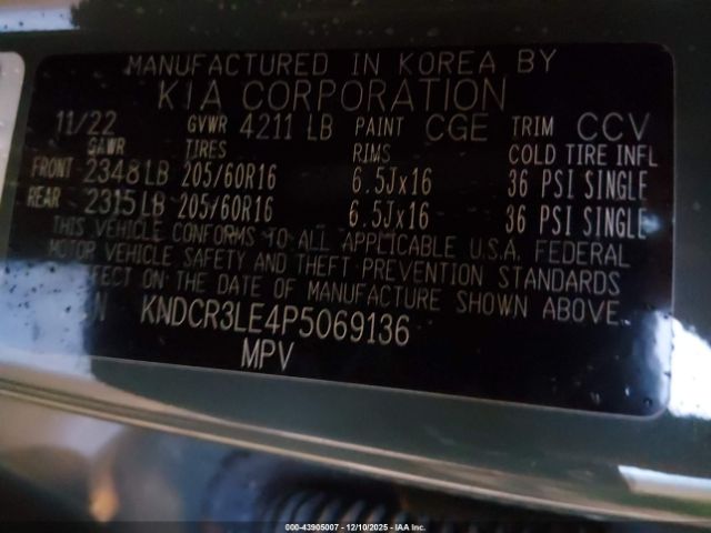 2023 KIA NIRO KNDCR3LE4P5069136 Photo 8