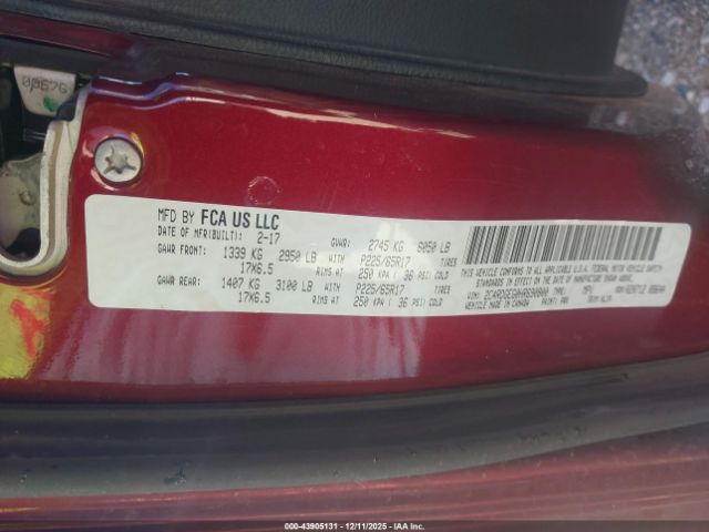 2017 DODGE GRAND CARAVAN 2C4RDGEG0HR690800 Photo 8