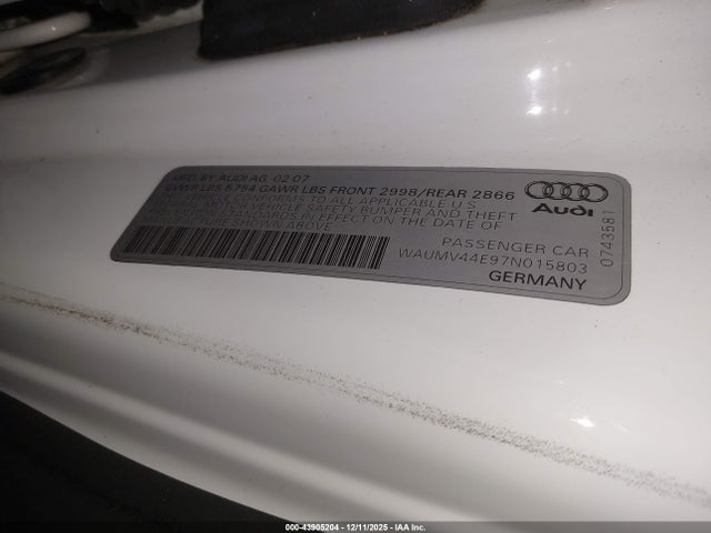 2007 AUDI A8 L WAUMV44E97N015803 Photo 8