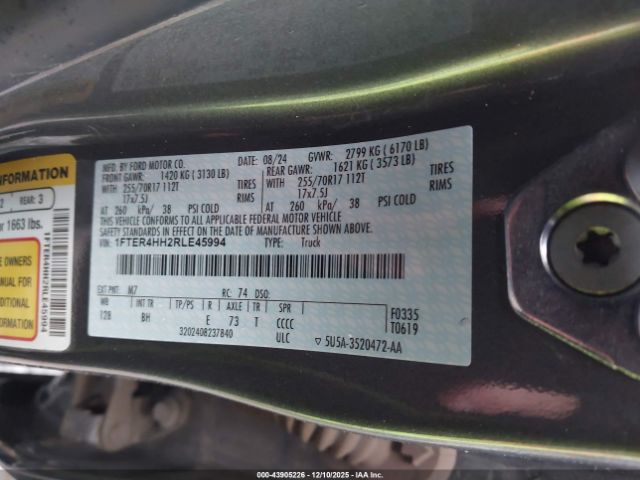 2024 FORD RANGER 1FTER4HH2RLE45994 Photo 8