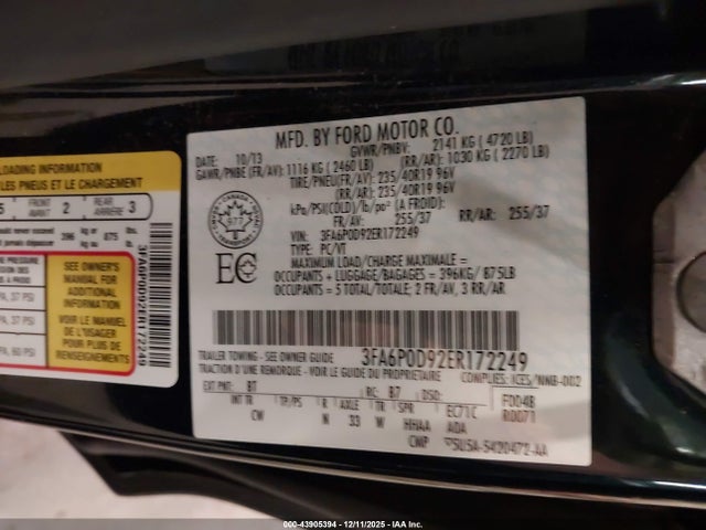 Ford Fusion Titanium 2014 3FA6P0D92ER172249 Image 9