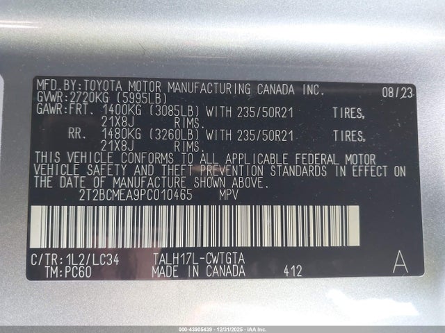 Lexus Rx 500h F Sport Performance 2023 2T2BCMEA9PC010465 Image 9