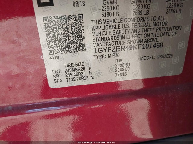 2019 CADILLAC XT4 1GYFZER49KF101468 Photo 8