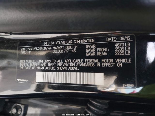 2016 VOLVO S60 INSCRIPTION LYV402FK2GB098144 Photo 8