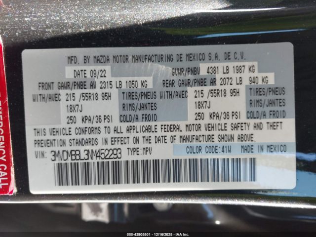 2022 MAZDA CX-30 3MVDMBBL3NM452293 Photo 8