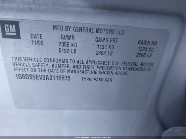 2010 CADILLAC CTS 1G6DS5EV3A0116875 Photo 8