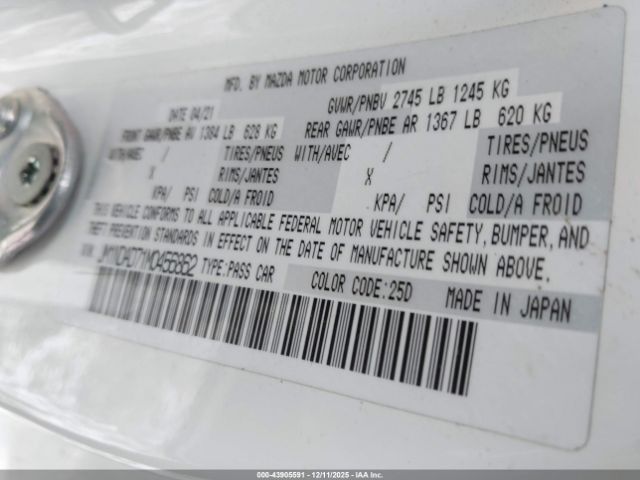 2021 MAZDA MX-5 MIATA JM1NDAD71M0456862 Photo 8