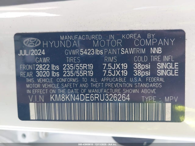 Hyundai Ioniq 5 Sel 2024 KM8KN4DE6RU326264 Image 9
