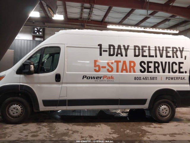 2024 Ram Promaster 2500 Tradesman High Roof 159 Wb W/pass Seat მანქანა იყიდება აუქციონზე, vin: 3C6LRVDG4RE133010, აუქციონის ნომერი: 43905733