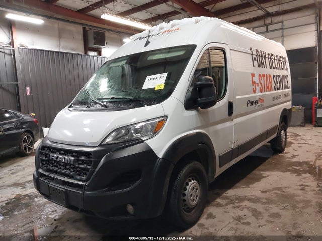 2024 Ram Promaster 2500 Tradesman High Roof 159 Wb W/pass Seat მანქანა იყიდება აუქციონზე, vin: 3C6LRVDG4RE133010, აუქციონის ნომერი: 43905733