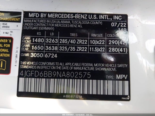 2022 MERCEDES-BENZ AMG GLE 53 COUPE 4JGFD6BB9NA802575 Photo 8