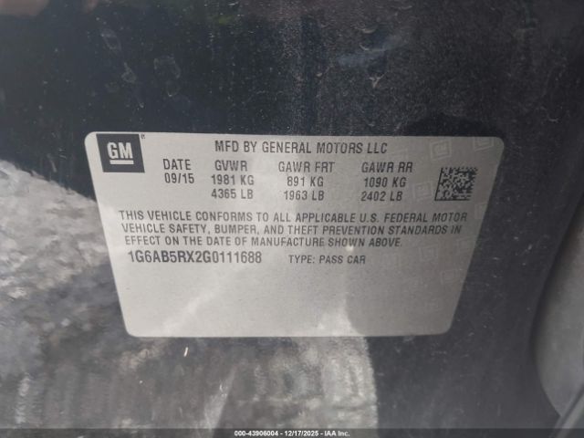 2016 CADILLAC ATS 1G6AB5RX2G0111688 Photo 8