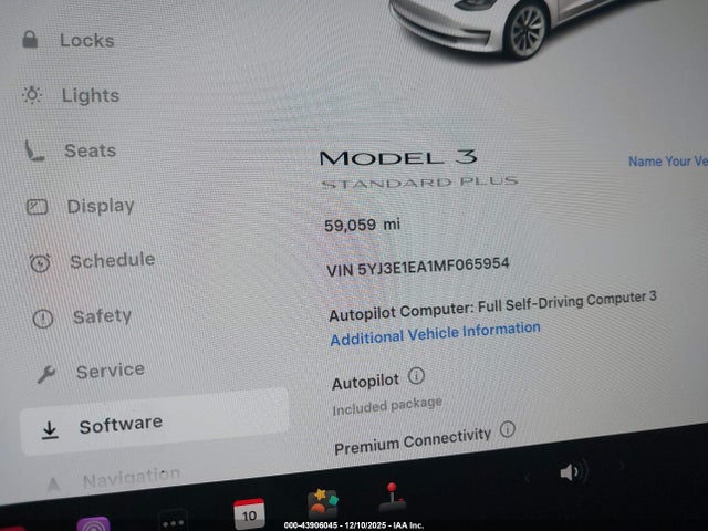 2021 TESLA MODEL 3 5YJ3E1EA1MF065954 Photo 6