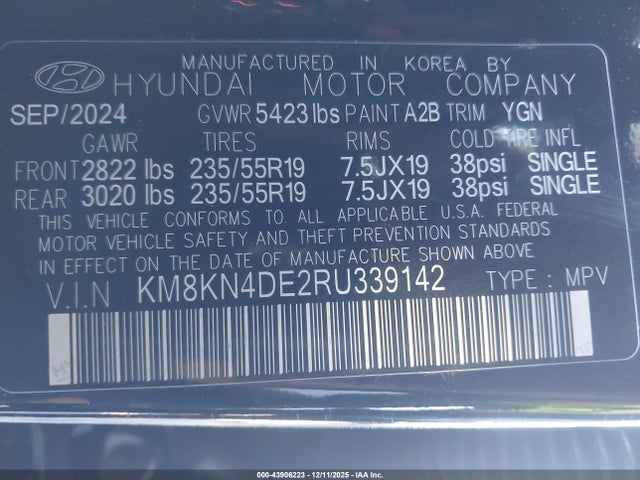 2024 HYUNDAI IONIQ 5 KM8KN4DE2RU339142 Photo 8