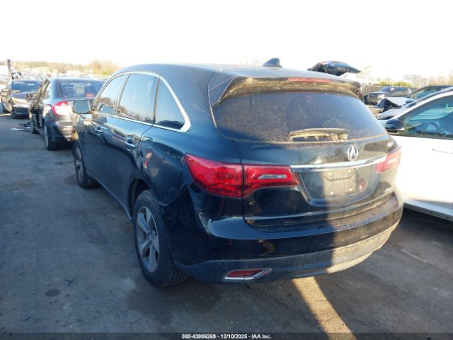 2015 ACURA MDX 5FRYD4H23FB009627 Photo 2