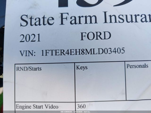 2021 FORD RANGER 1FTER4EH8MLD03405 Photo 8
