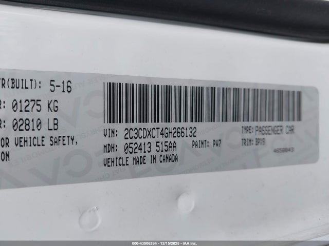 2016 DODGE CHARGER 2C3CDXCT4GH266132 Photo 8