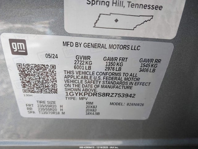 2024 CADILLAC XT6 1GYKPDRS8RZ753942 Photo 8