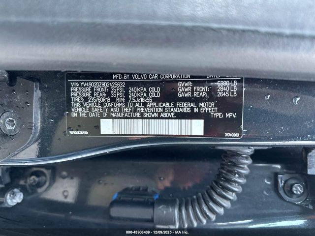 2013 VOLVO XC60 YV4902DZ8D2425632 Photo 8