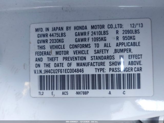 2014 ACURA TSX JH4CU2F61EC004846 Photo 8