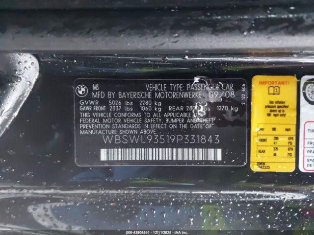 2009 BMW M3 WBSWL93519P331843 Photo 8