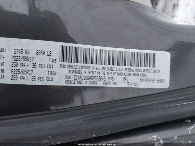 2016 CHRYSLER TOWN & COUNTRY 2C4RC1BG0GR302645 Photo 8