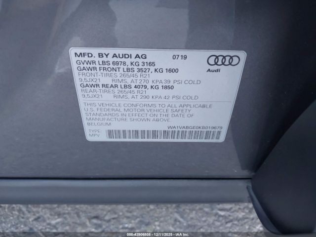 2019 AUDI E-TRON WA1VABGE0KB019679 Photo 8