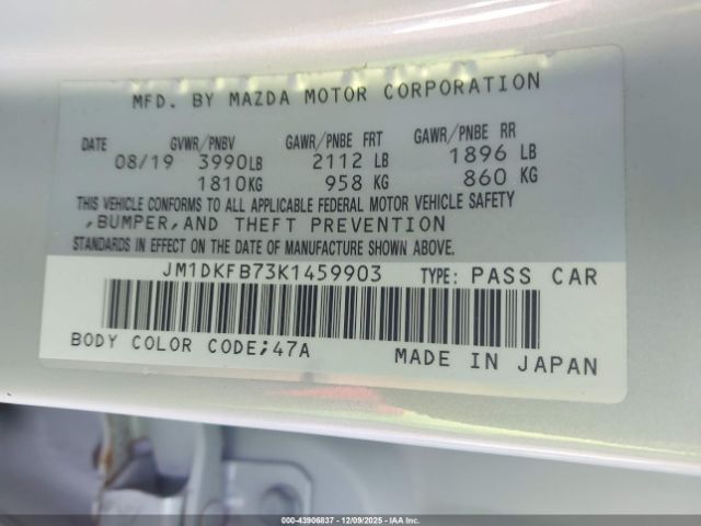 2019 MAZDA CX-3 JM1DKFB73K1459903 Photo 8