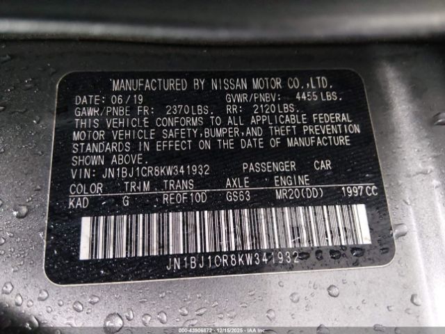 2019 NISSAN ROGUE SPORT JN1BJ1CR8KW341932 Photo 8