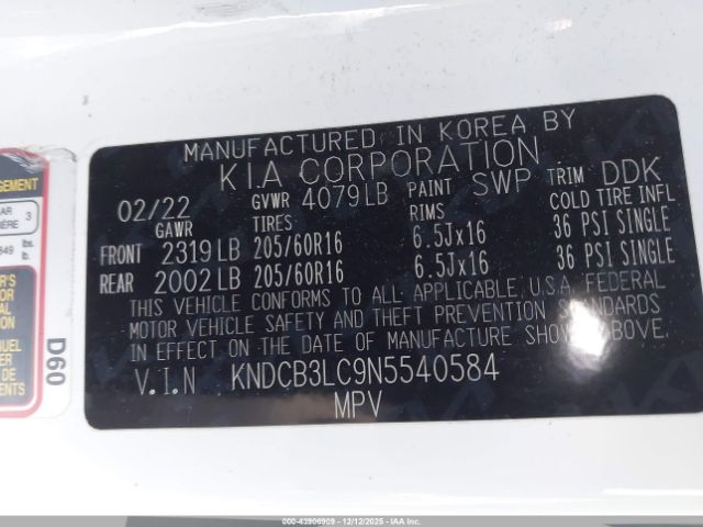 2022 KIA NIRO KNDCB3LC9N5540584 Photo 8