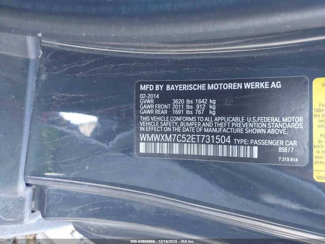 2014 MINI HARDTOP WMWXM7C52ET731504 Photo 8