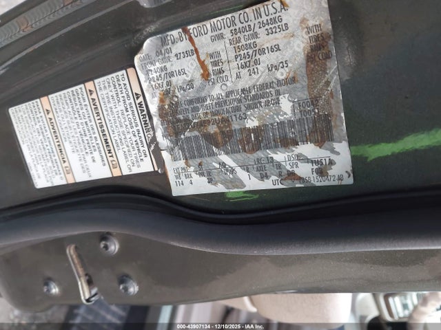 2002 Ford Explorer Eddie Bauer მანქანა იყიდება აუქციონზე, vin: 1FMZU74E92UA41163, აუქციონის ნომერი: 43907134