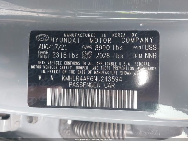 2022 HYUNDAI ELANTRA KMHLR4AF6NU243594 Photo 8