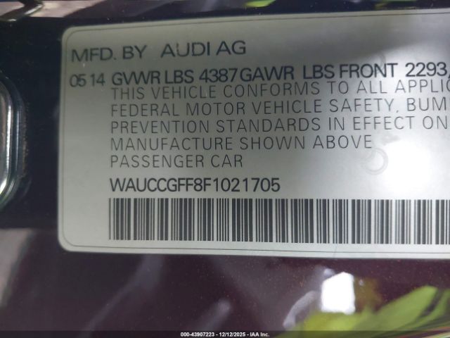 2015 AUDI A3 WAUCCGFF8F1021705 Photo 8