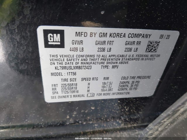 2021 CHEVROLET TRAILBLAZER KL79MUSLXMB072423 Photo 8