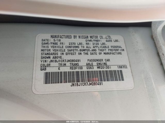 2018 NISSAN ROGUE SPORT JN1BJ1CR7JW280491 Photo 8