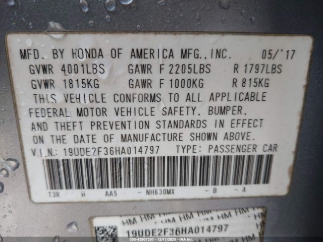 2017 ACURA ILX 19UDE2F36HA014797 Photo 8