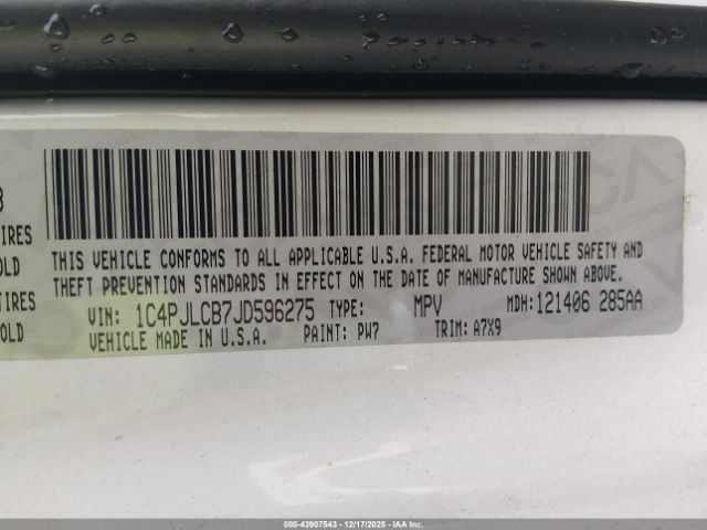 2018 JEEP CHEROKEE 1C4PJLCB7JD596275 Photo 8