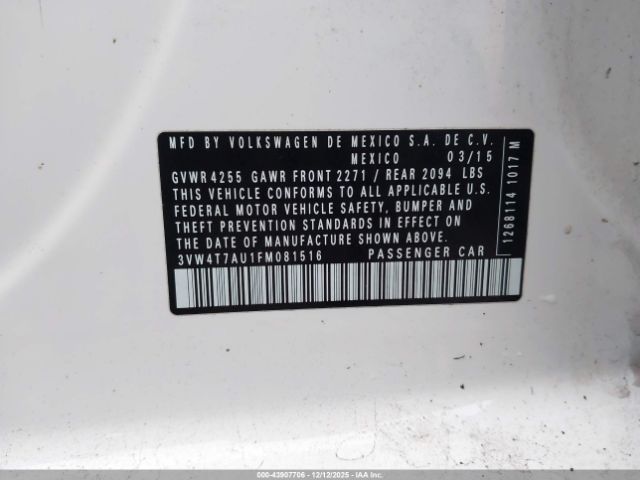 2015 VOLKSWAGEN GOLF GTI 3VW4T7AU1FM081516 Photo 8