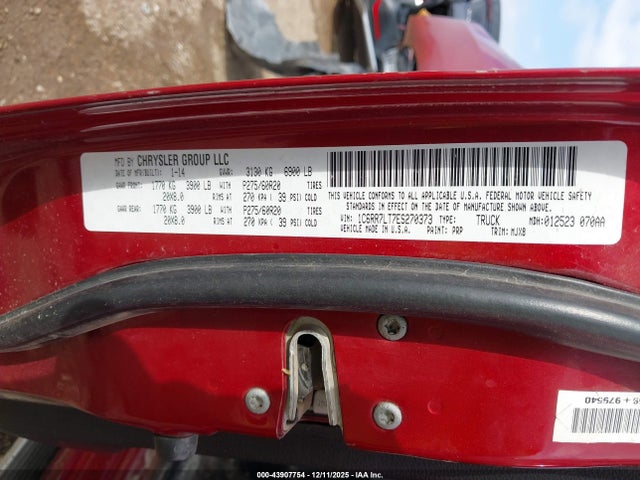Продаж на аукціоні авто 2014 Ram 1500 Lone Star, vin: 1C6RR7LT7ES270373, номер лоту: 43907754