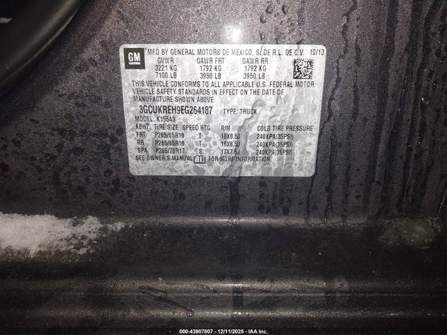 2014 CHEVROLET SILVERADO 1500 3GCUKREH9EG264187 Photo 8