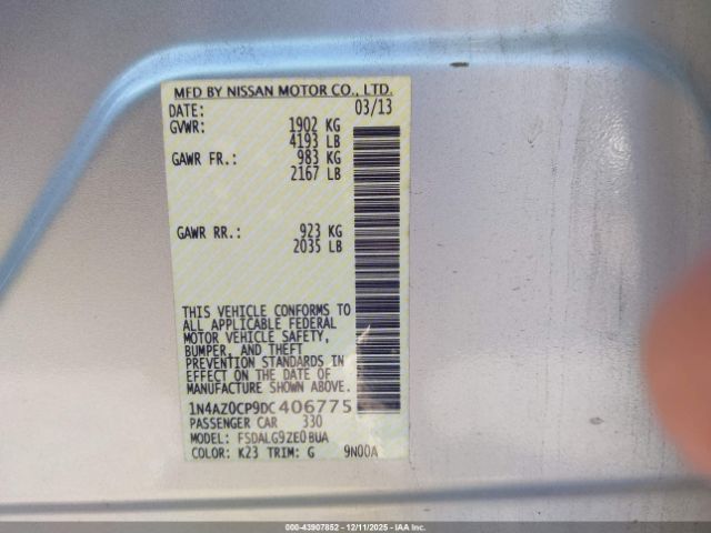 2013 NISSAN LEAF 1N4AZ0CP9DC406775 Photo 8